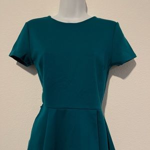 Forever 21 Teal blue peplum top